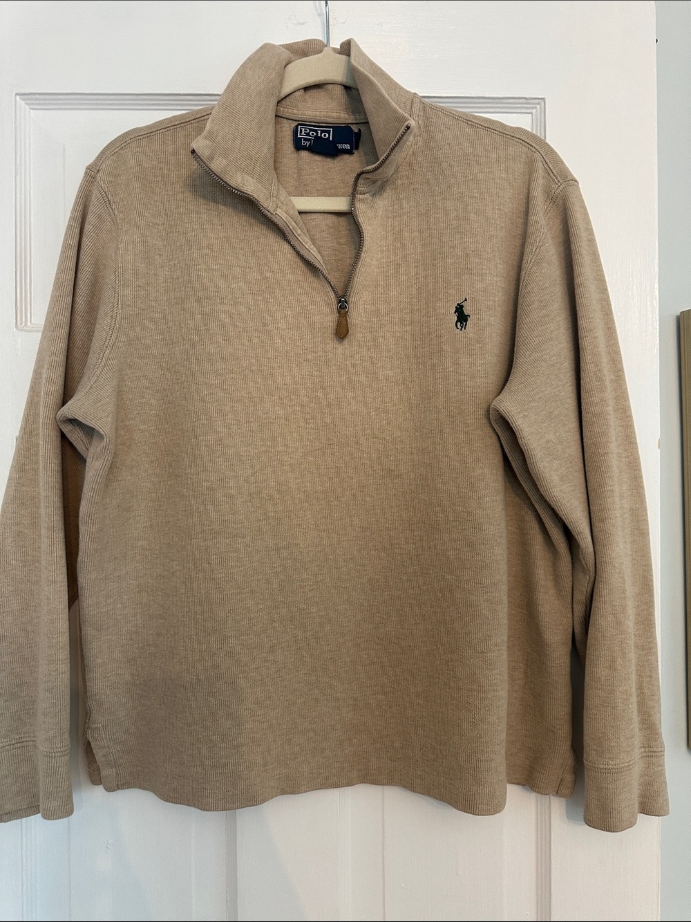 Polo by Ralph Lauren Tan Quarter-Zip Pullover